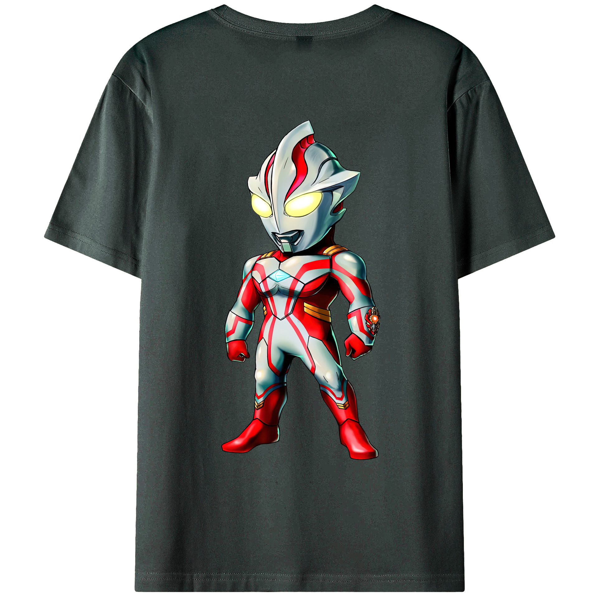 ウルトラマン Ultraman 綿100％ メンズ半袖Tシャツ（バックプリント） 通気性